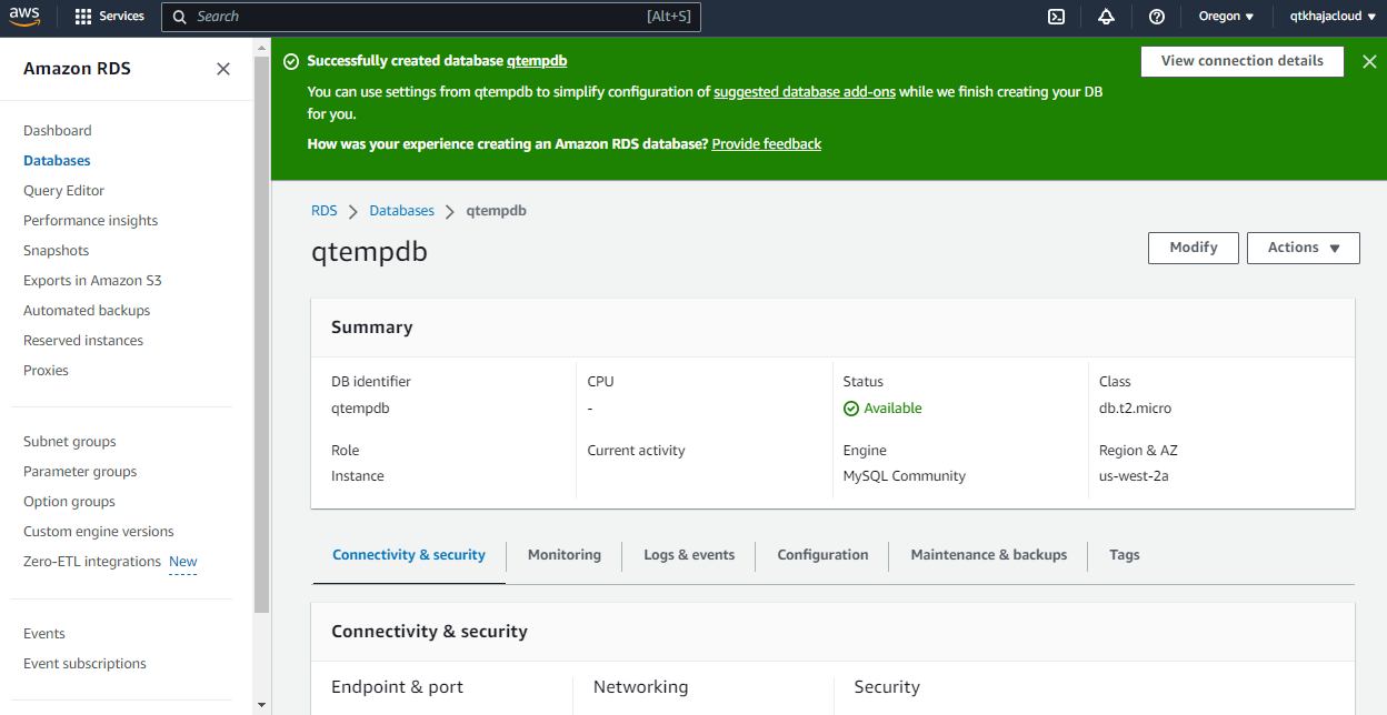 awsdb19 – Direct DevOps from Quality Thought